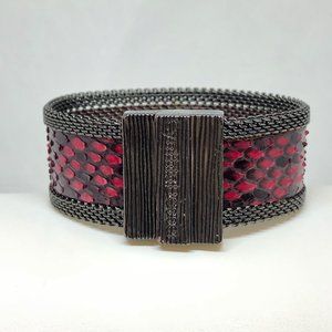 Cynthia Desser snakeskin cuff bracelet